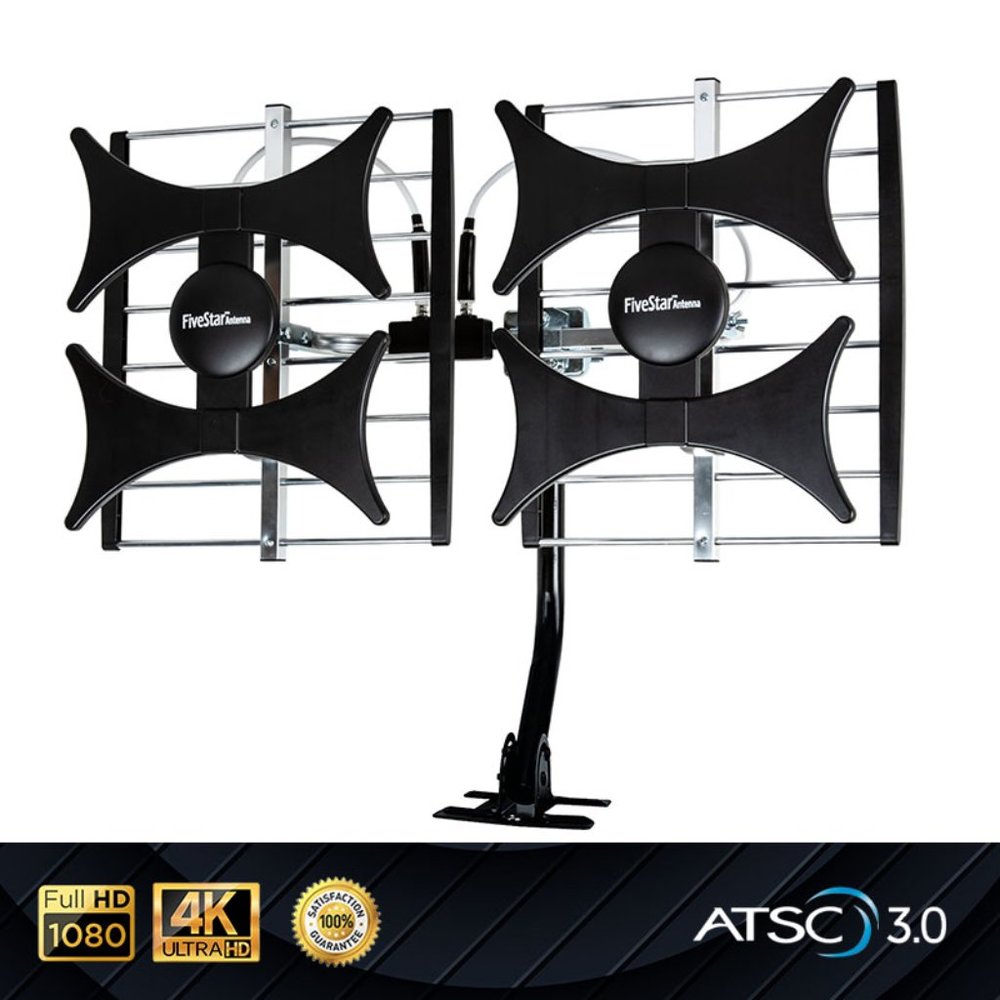 Multi-Directional 4V HDTV Antenna UHF/VHF, Indoor, Attic, Outdoor